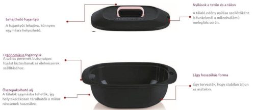 Tupperware Gourmet Tálaló 2 L