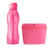 Tupperware Öko+ Palack 500 ml The Ultimate Szilikontáska kicsi Pink Október szett