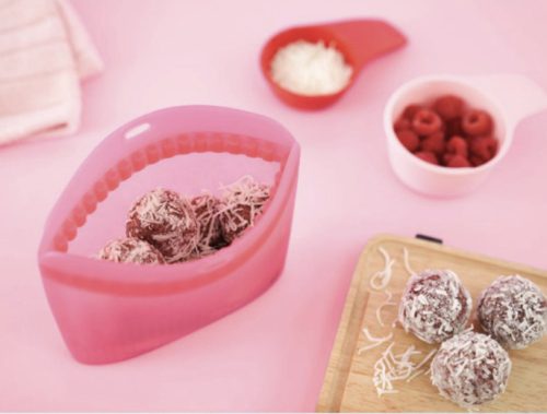 Tupperware Öko+ Palack 500 ml The Ultimate Szilikontáska kicsi Pink Október szett