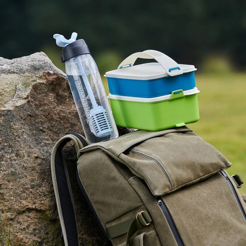 Tupperware Prémium Öko+ palack szívószálas 750 ml vízszűrő betéttel