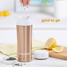 Tupperware Thermo Tup fém termosz szűrőbetéttel - arany