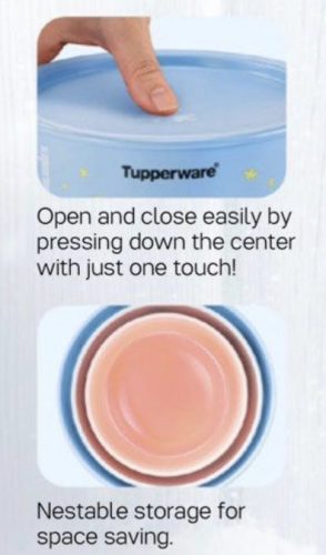 Tupperware Karácsonyi Kerek Tároló szett (3 db)