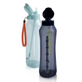   Tupperware AquaVibe Öko palack 1,2 L rugalmas szívószállal és csuklópánttal