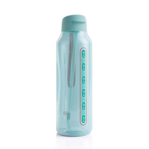 Tupperware AquaVibe Öko palack 1,2 L rugalmas szívószállal és csuklópánttal