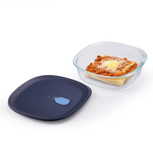 Tupperware Voila Szögletes üvegedény 1,6 L