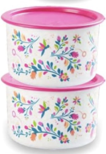 Tupperware Virágos Kerek tároló szett (2 x 960 ml)