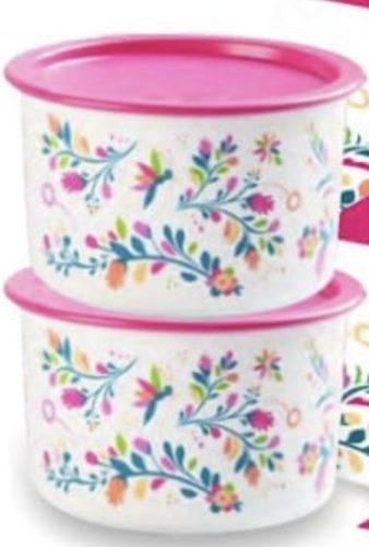 Tupperware Virágos Kerek tároló szett (2 x 575 ml)