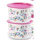 Tupperware Virágos Kerek tároló szett (2 x 575 ml)