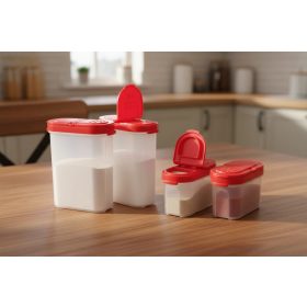 Tupperware Fűszeres szett piros tetővel