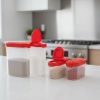 Tupperware Fűszeres szett piros tetővel