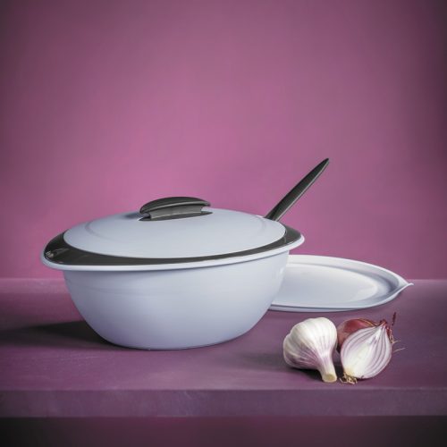 Tupperware Mediterrán Tál kanállal 2,5 L