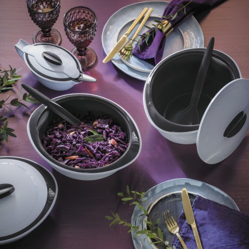 Tupperware Mediterrán Tál kanállal 2,5 L