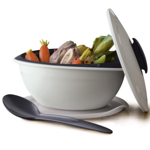 Tupperware Mediterrán Tál kanállal 2,5 L