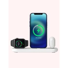   3 az 1-ben töltőállomás, vezeték nélküli Apple Watch töltés