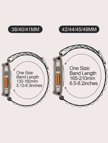 Apple Watch kompatibilis alpesi szíj, alpesi pánt fekete