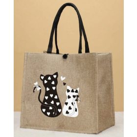 Vászon kézitáska - Cicapár