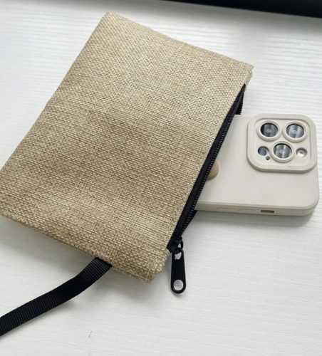 Kétrészes vászon kézitáska - Strong Woman