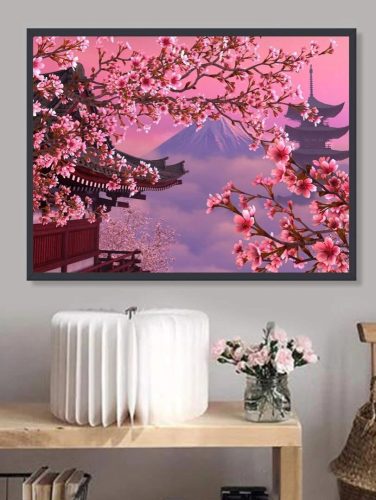 Gyémántszemes kirakó 40 x 30 cm - Pagoda