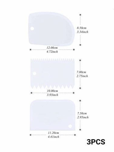 Tortadíszítő cukrász spatula szett