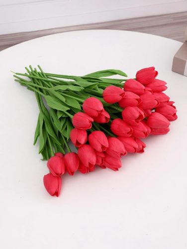 10 db Tulipán művirág csokor több színben