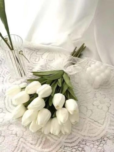 10 db Tulipán művirág csokor több színben