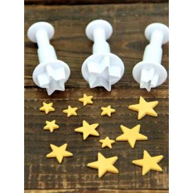 Csillag alakú sütemény kiszúró készlet 3 db