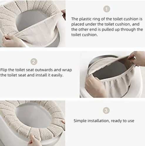 Két tónusú WC ülőke huzat