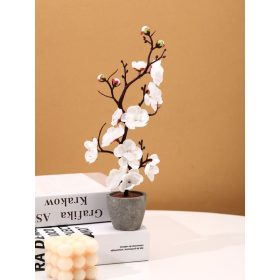 Virágzó őszibarack ág cserépben