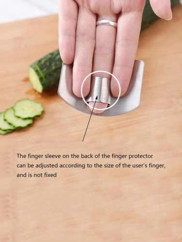 Konyhai rozsdamentes acél ujjvédő szeleteléshez