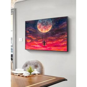 Gyémántszemes kirakó 40 x 50 cm - Hold és hinta