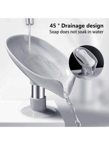 Levél formájú szappantartó vízelvezetővel