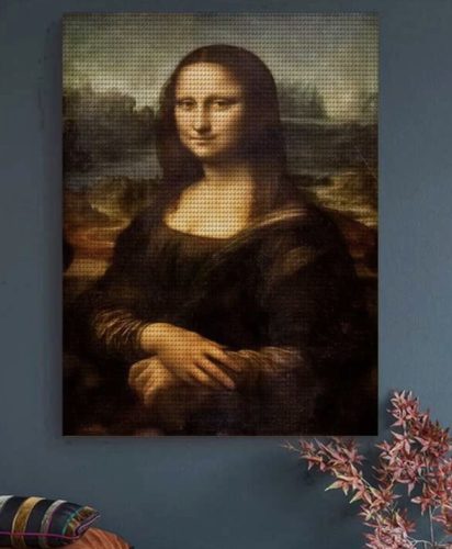 Gyémántszemes kirakó 30 x 40 cm - Mona Lisa - Leonardo da Vinci 