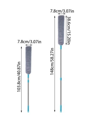 Teleszkópos hajlékony portörlő, réstisztító