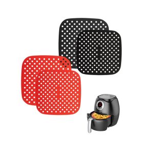   Air Fryer szilikon alátét forrólevegős sütőkhöz, szögletes