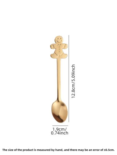 4 db Karácsonyi kávéskanál, teáskanál