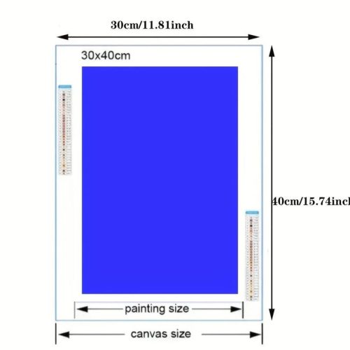 Gyémántszemes kirakó 30 x 40 cm - Fuji