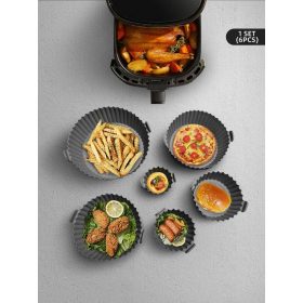 6 részes Air Fryer szilikon forma forrólevegős sütőbe