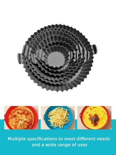 6 részes Air Fryer szilikon forma forrólevegős sütőbe