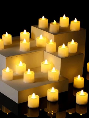 6 db LED elektromos gyertya, mécses - simple