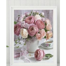 Gyémántszemes kirakó 30 x 40 cm - Virágcsokor