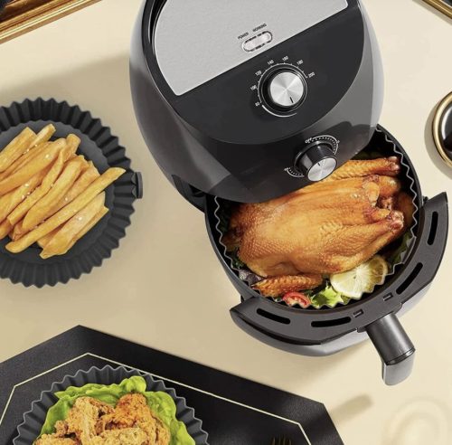 Nagy méretű Air Fryer szilikon forma forrólevegős sütőbe