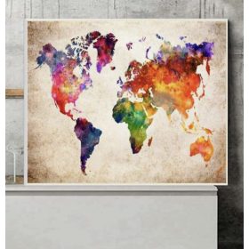 Gyémántszemes kirakó 30 x 40 cm - Térkép