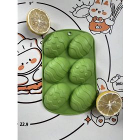 Húsvéti szilikon tojás forma, 6 rekeszes