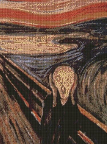 Gyémántszemes kirakó 30 x 40 cm - Sikoly - Edvard Munch