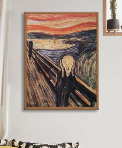 Gyémántszemes kirakó 30 x 40 cm - Sikoly - Edvard Munch