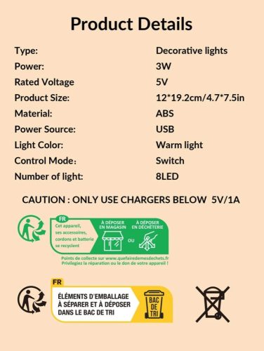 Hold és cica dekorációs LED lámpa