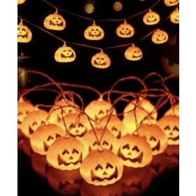 Halloween tök LED fényfüzér