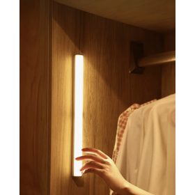   Mozgásérzékelős, mágneses, akkumulátoros, LED szekrényvilágítás, konyhai világítás - melegfehér