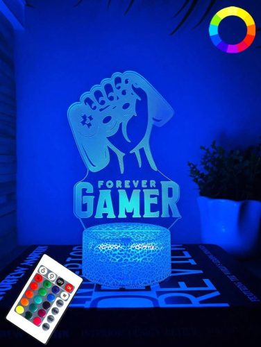 3D dekorációs színes LED lámpa távirányítóval - Forever Gamer