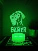 3D dekorációs színes LED lámpa távirányítóval - Forever Gamer